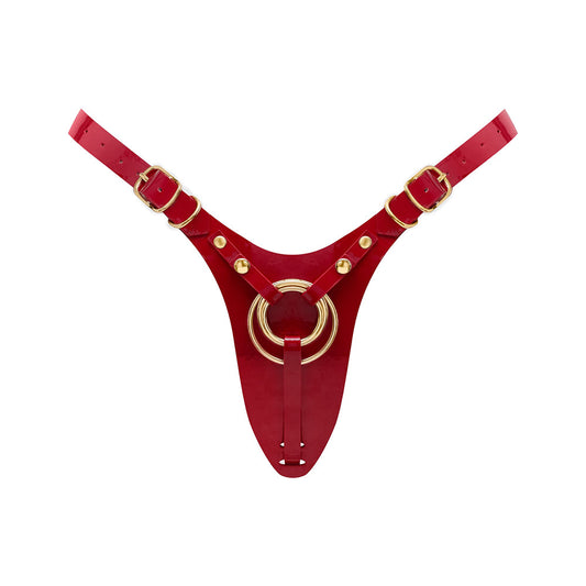 Strap-On-Me Fabulous Leatherette Harness - Adjustable Red
