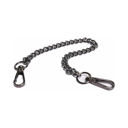Coquette Pleasure Cuffs Grey - Adjustable Wrist Cuffs with Removable Chain