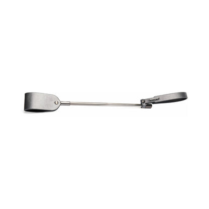Coquette Pleasure Mini Crop - Grey - Faux Leather Crop with Wrist Strap