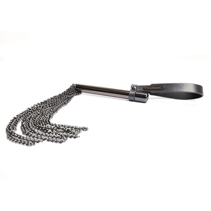 Coquette Pleasure Mini Whip – Grey – Metal Chain Strands