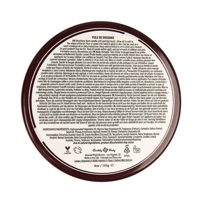 Earthly Body Hemp Seed 3-in-1 Massage Candle – Yule Be Begging – 6 oz