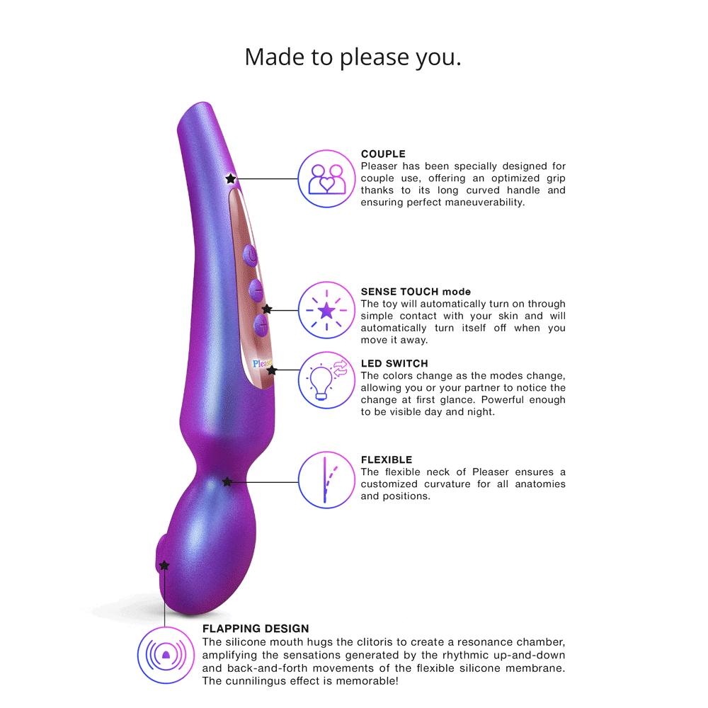 Love To Love Pleaser Iridescent Night Wand – Purple