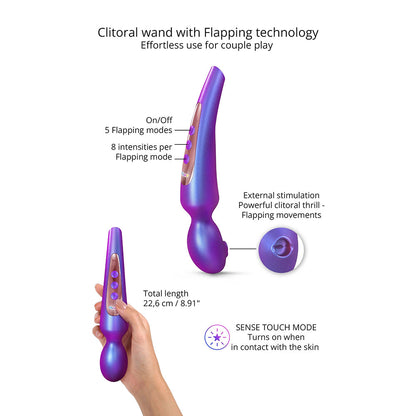 Love To Love Pleaser Iridescent Night Wand – Purple