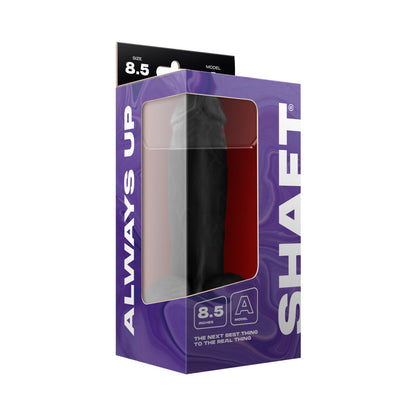 Shaft Model A 8.5 in. Liquid Silicone Dong with Balls – Black