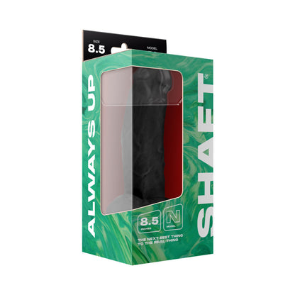 Shaft Model N 8.5 in. Liquid Silicone Dong with Balls – Black
