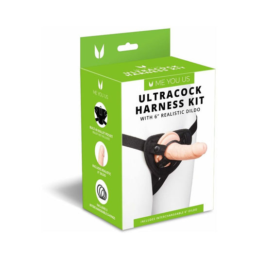 Me You Us Ultracock Harness Kit – Vanilla/Ivory/Beige and Black