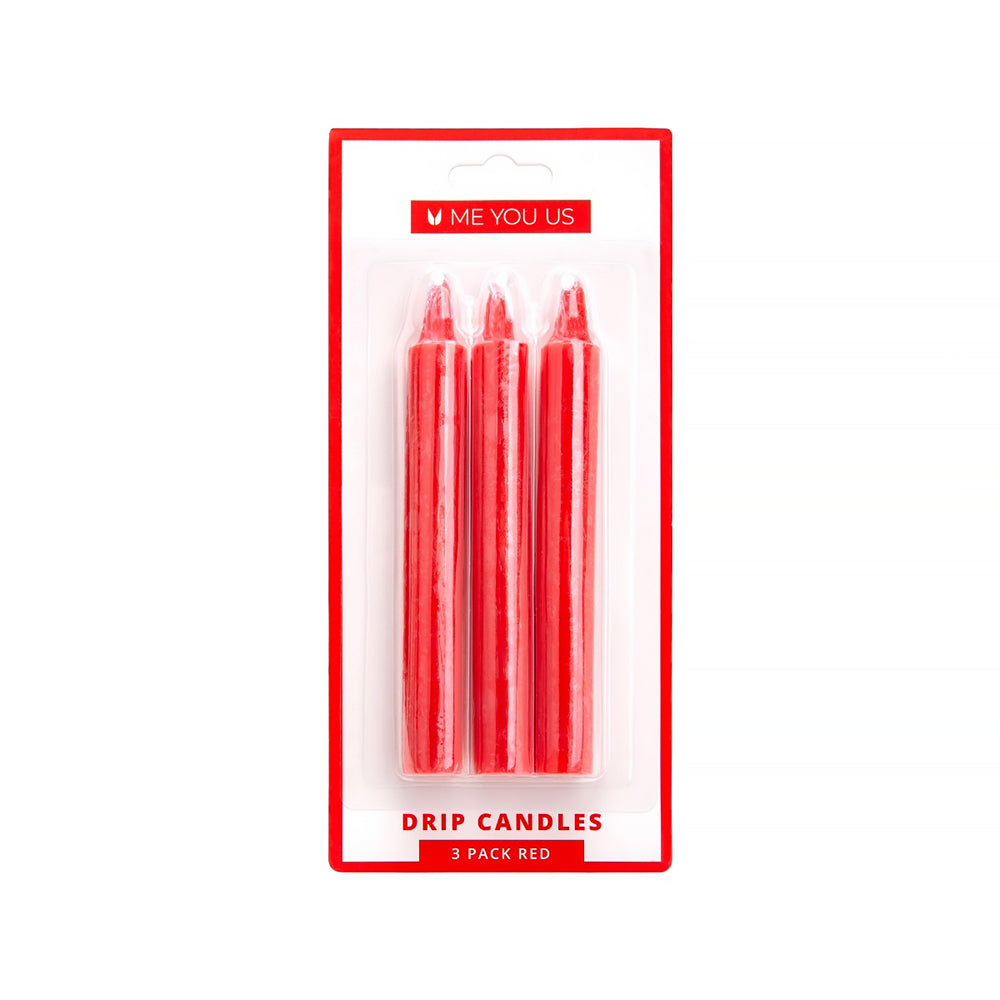Me You Us Drip Candles Set – Red