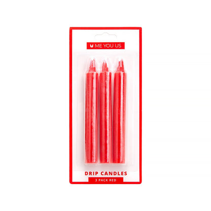 Me You Us Drip Candles Set – Red