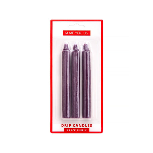 Me You Us Drip Candles 3 Pack – Purple Drip Candles