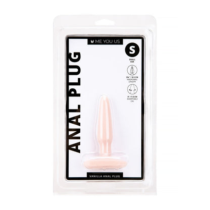 Me You Us Vanilla Small Anal Plug – Smooth Design for First-Time Use