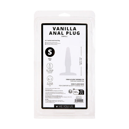 Me You Us Vanilla Small Anal Plug – Smooth Design for First-Time Use