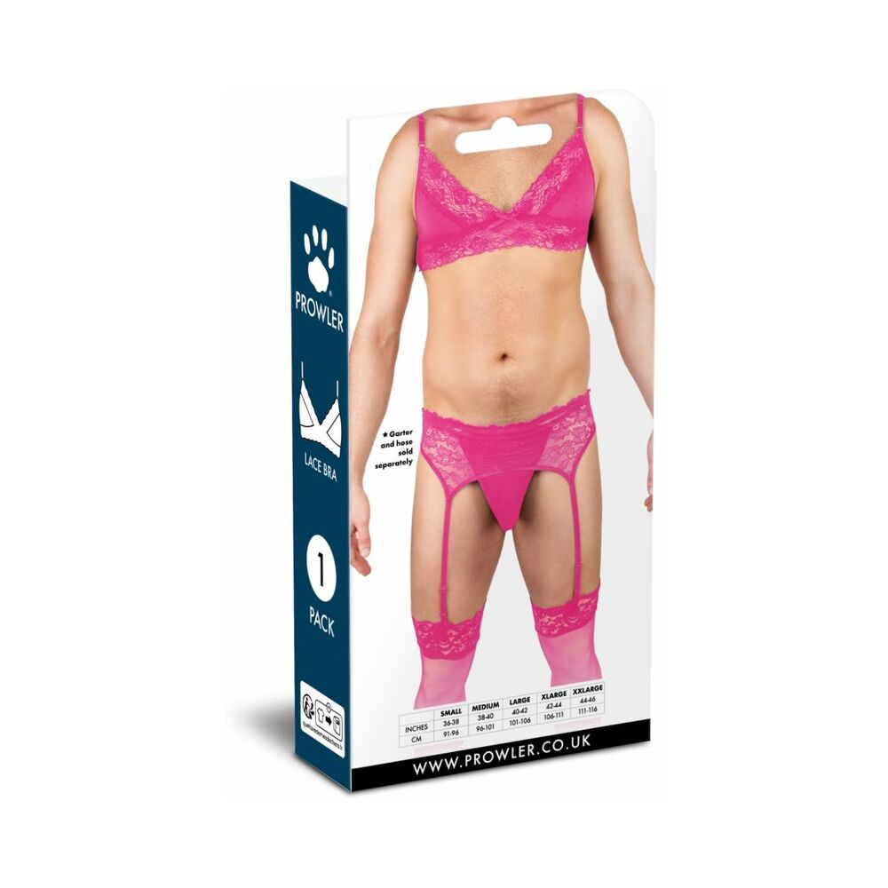 Prowler Lace Bra - Hot Pink - Size S