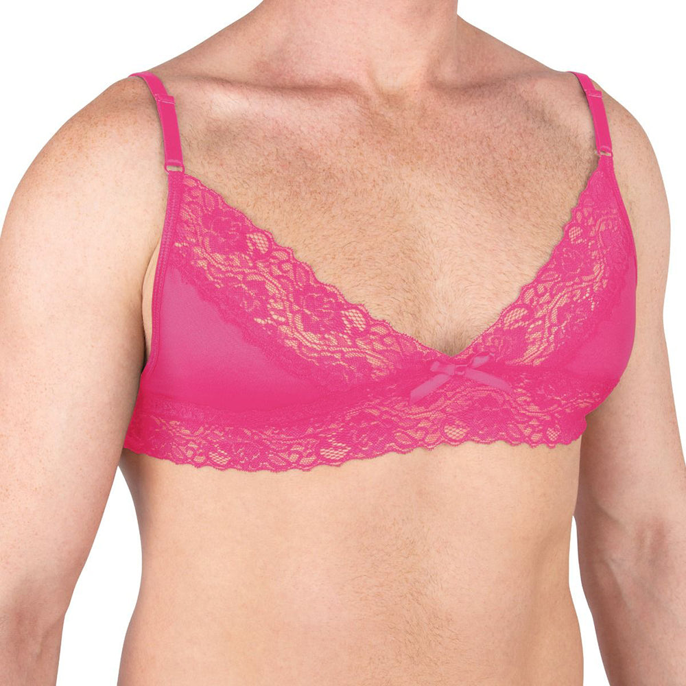 Prowler Lace Bra XL - Hot Pink