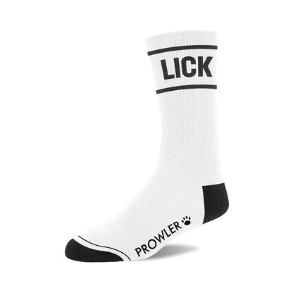 Prowler RED Lick Socks – White and Black Color Design