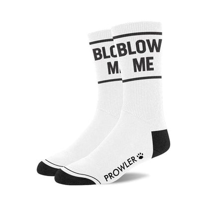 Prowler RED Blow Me Socks – White and Black Cotton Socks