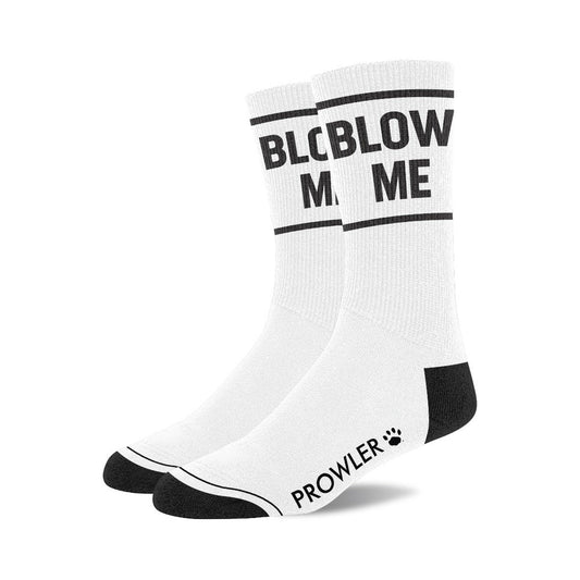 Prowler RED Blow Me Socks – White and Black Cotton Socks