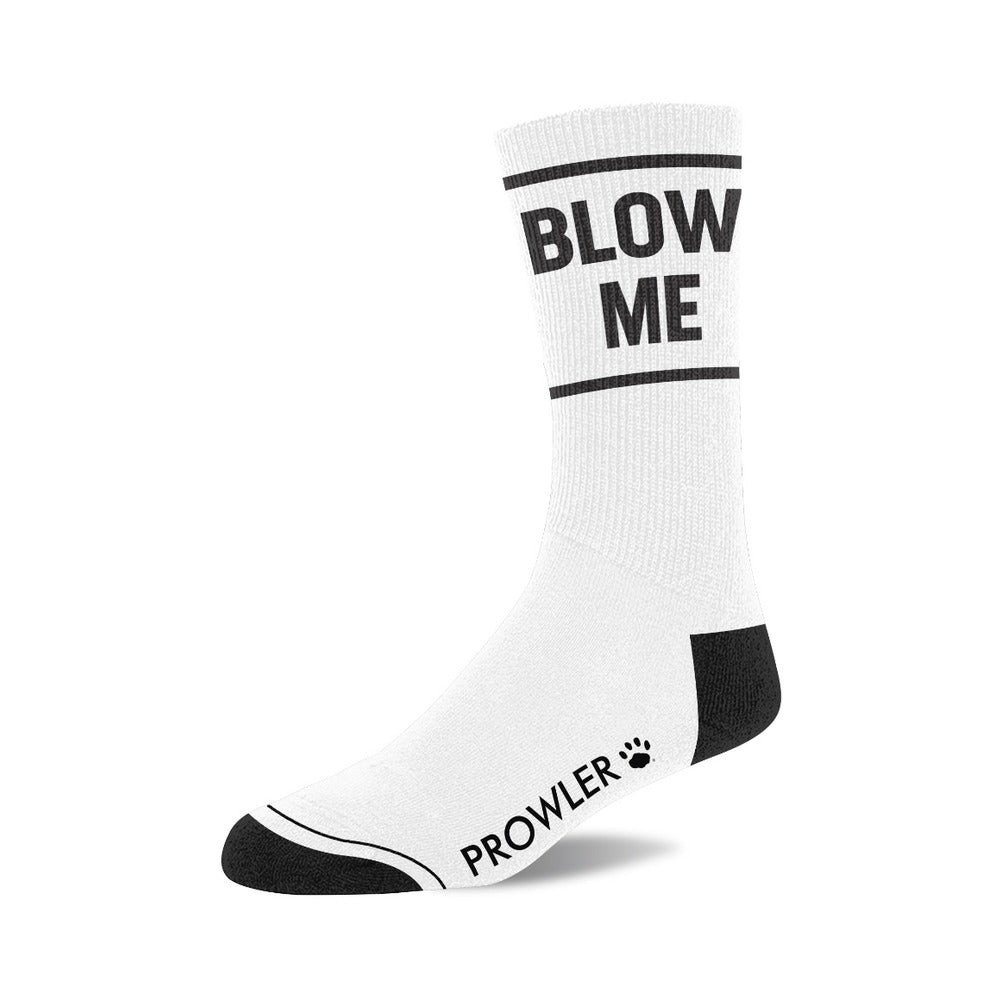 Prowler RED Blow Me Socks – White and Black Cotton Socks