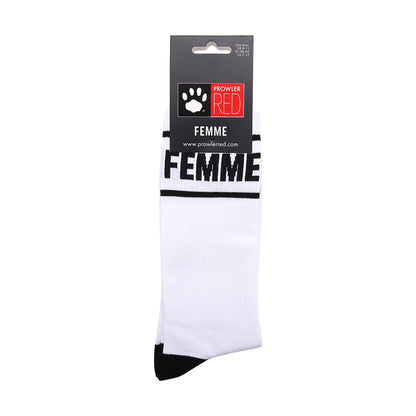 Prowler RED Femme Socks – Comfortable Everyday Wear – White and Black