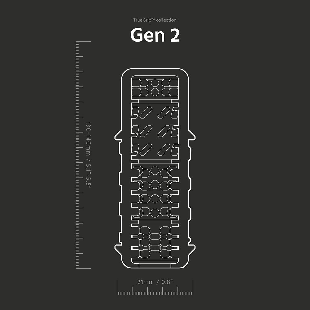 The Handy TrueGrip Gen 2 Sleeve – Clear – Enhanced Grip Design