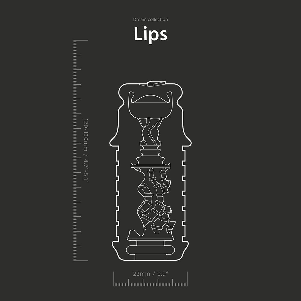 The Handy Dream Collection Lips Sleeve – Clear Oral Stimulation Sleeve