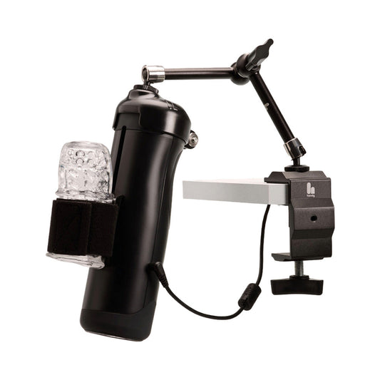 The Handy Handsfree Desk Mount with Adjustable Arm – Black