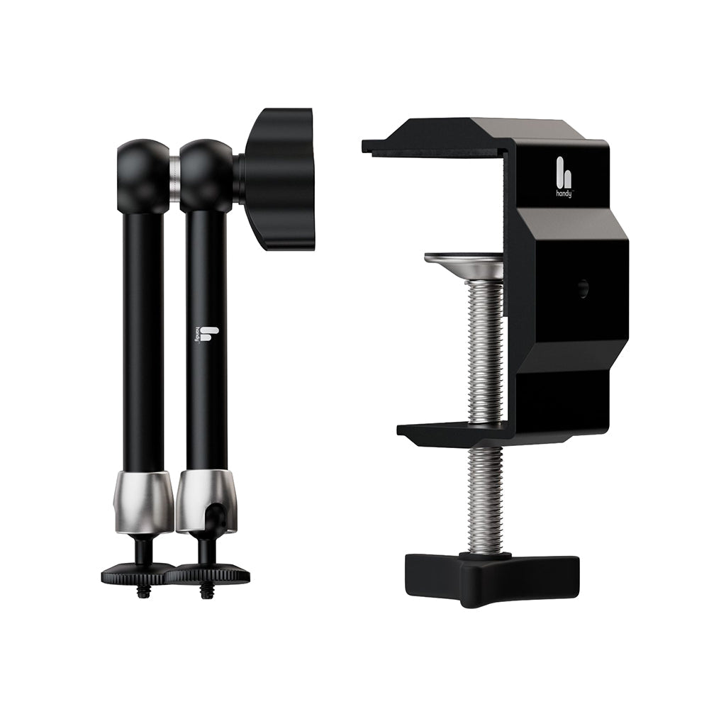 The Handy Handsfree Desk Mount with Adjustable Arm – Black