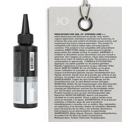 JO Stroker Lubricant 4 oz – Water-Based Personal Lubricant for Strokers