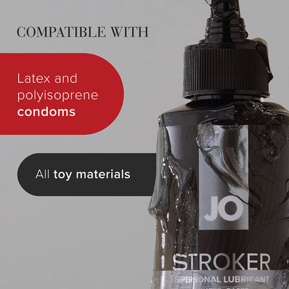JO Stroker Lubricant 4 oz – Water-Based Personal Lubricant for Strokers