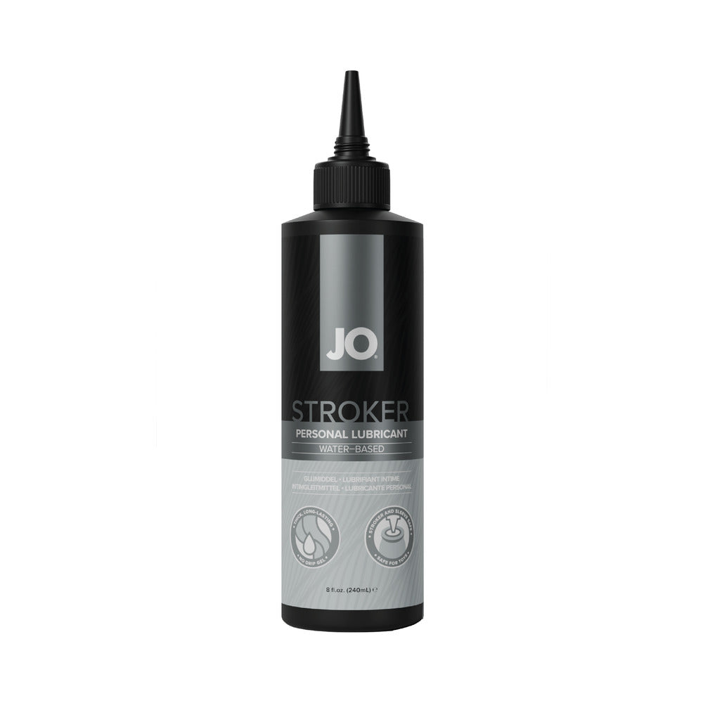 JO Stroker Lubricant 8 oz – Thick Water-Based Formula for Strokers and Toys