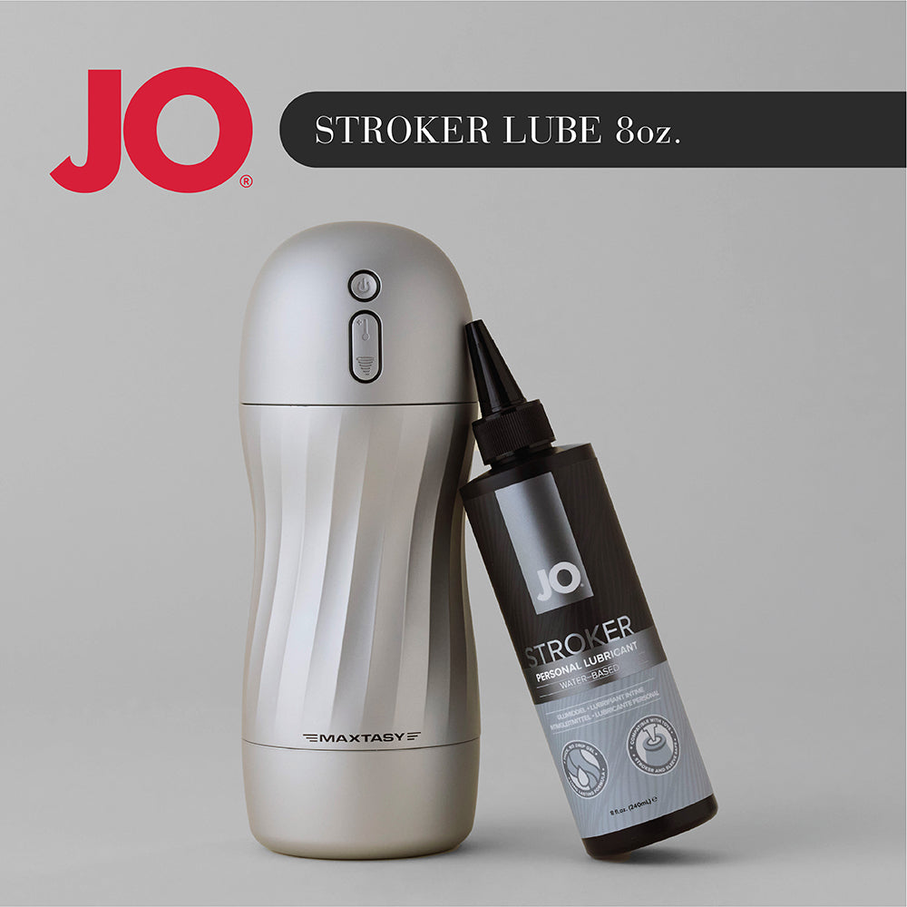 JO Stroker Lubricant 8 oz – Thick Water-Based Formula for Strokers and Toys