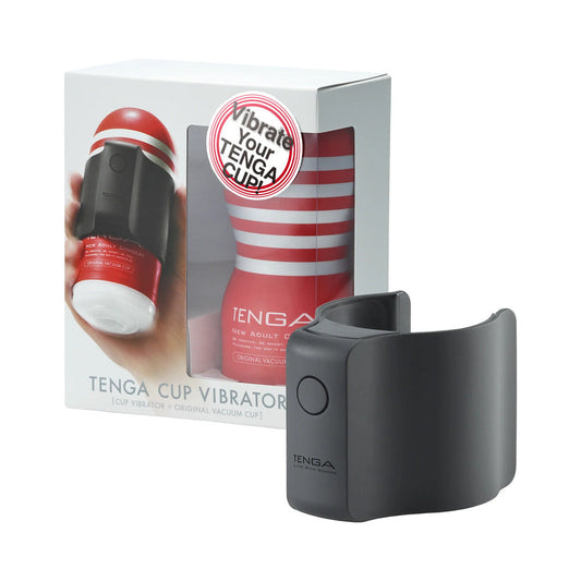 Tenga Cup Vibrator – 7 Vibration Modes – Black/Red