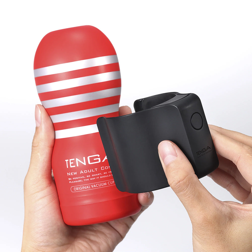 Tenga Cup Vibrator – 7 Vibration Modes – Black/Red