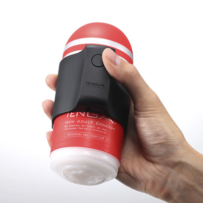 Tenga Cup Vibrator – 7 Vibration Modes – Black/Red