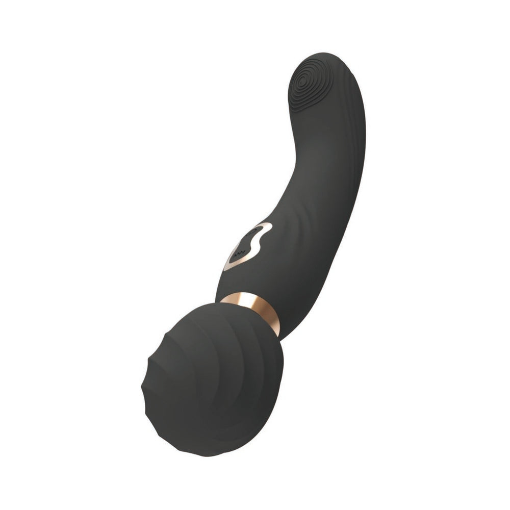 Nasstoys The Beat Dual Pleasure Wand – Black – USB Rechargeable with 10 Vibration Functions
