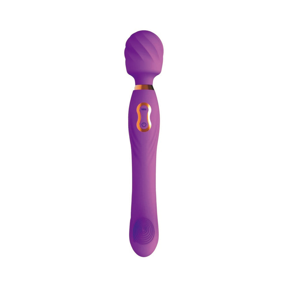 Nasstoys The Beat Dual Pleasure Wand - Purple - USB Rechargeable with 10 Vibration Functions