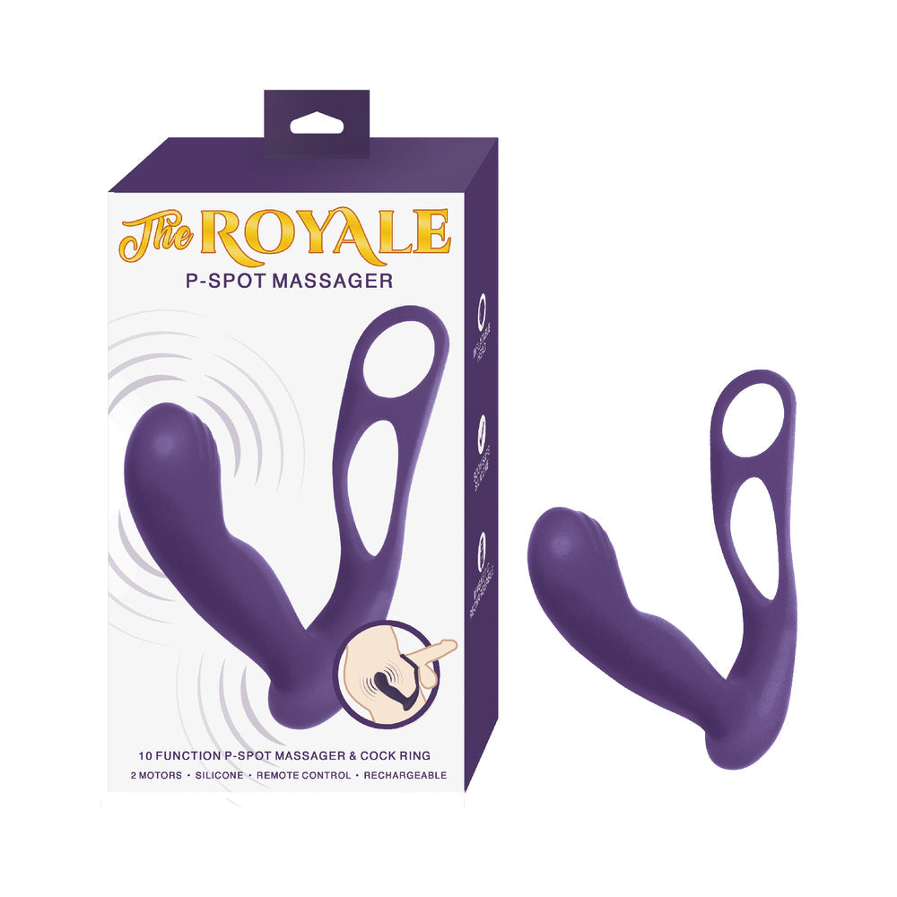 Nasstoys The Royale P-Spot Massager – Purple – Dual Motor Rechargeable Massager