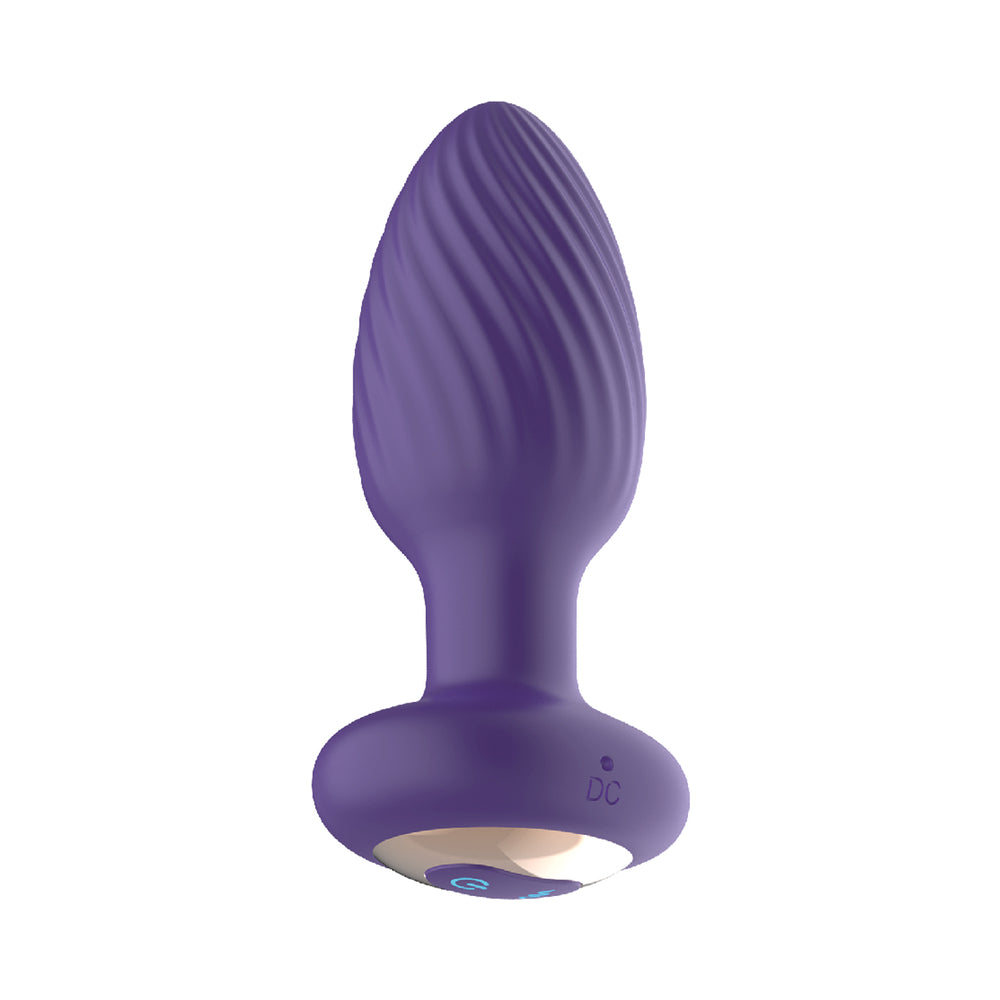 Nasstoys The Royale Rotating Anal Plug – Purple – USB Rechargeable with 7 Vibrations and 7 Rotating Modes