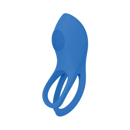 Nasstoys Gold Glam Cock Ring – Blue – Dual Ring Design with 10 Vibrating Functions
