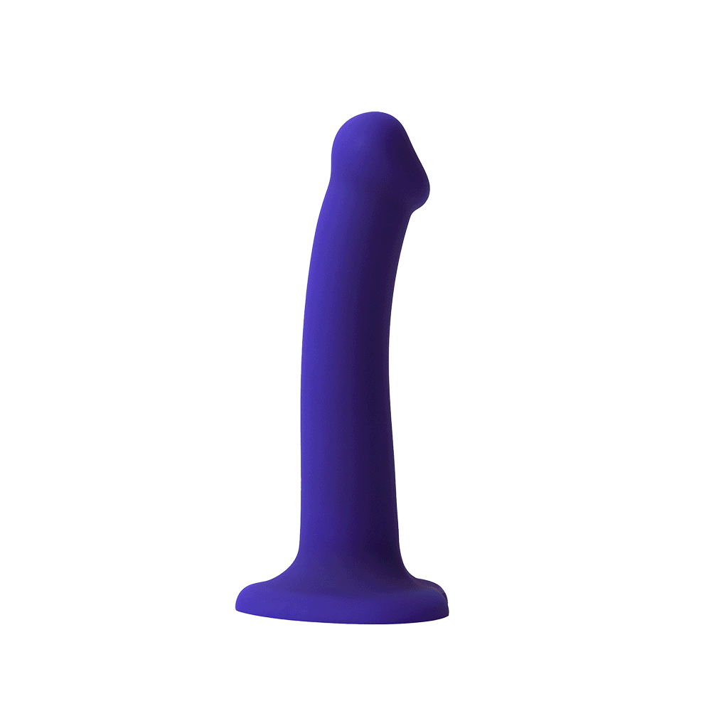 Strap-On-Me Glow-LED Dildo – Semi-Realistic Design – Blue
