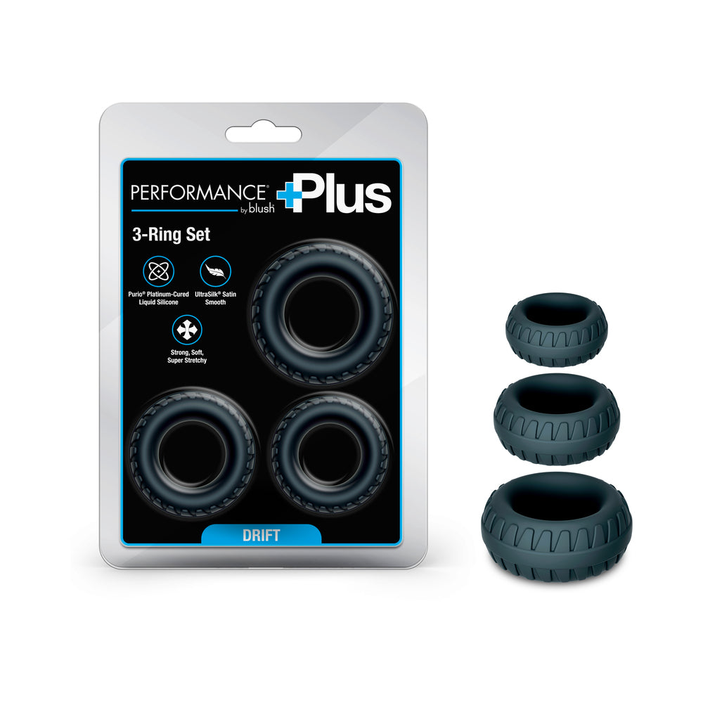 Blush Performance Plus Drift 3-Ring Set for Stamina Support – Black