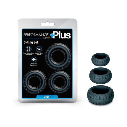 Blush Performance Plus Drift 3-Ring Set for Stamina Support – Black
