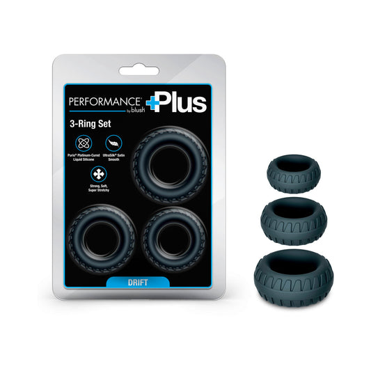 Blush Performance Plus Drift 3-Ring Set for Stamina Support – Black