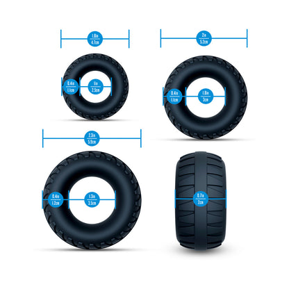 Blush Performance Plus Drift 3-Ring Set for Stamina Support – Black