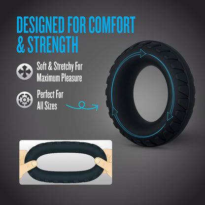 Blush Performance Plus Drift 3-Ring Set for Stamina Support – Black