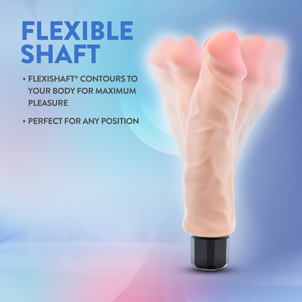 Blush Au Naturel Big Easy 9-Inch Vibrating Dildo – Beige