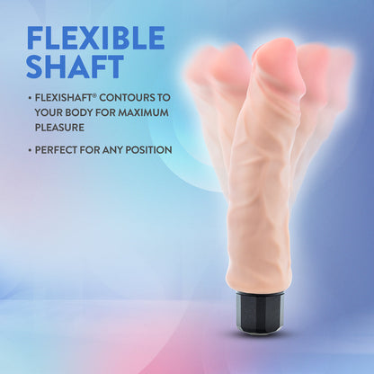 Blush Au Naturel Big Easy 9-Inch Vibrating Dildo – Beige