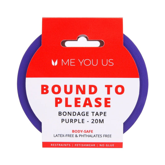 Me You Us Bound To Please Bondage Tape Restraints – Purple – 20m Roll