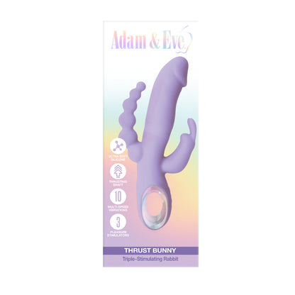 Adam & Eve Thrust Bunny Triple-Stimulating Rabbit - Light Purple