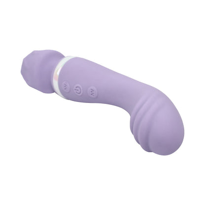 Adam & Eve Wand & Done Silicone Rechargeable Wand with Dual Sensations - Light Purple
