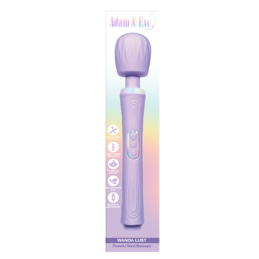 Adam & Eve Wanda Lust Powerful Wand Massager – Light Purple